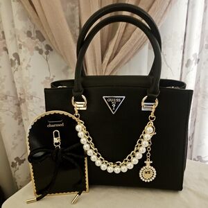 GUESS Black Satchel - EUC